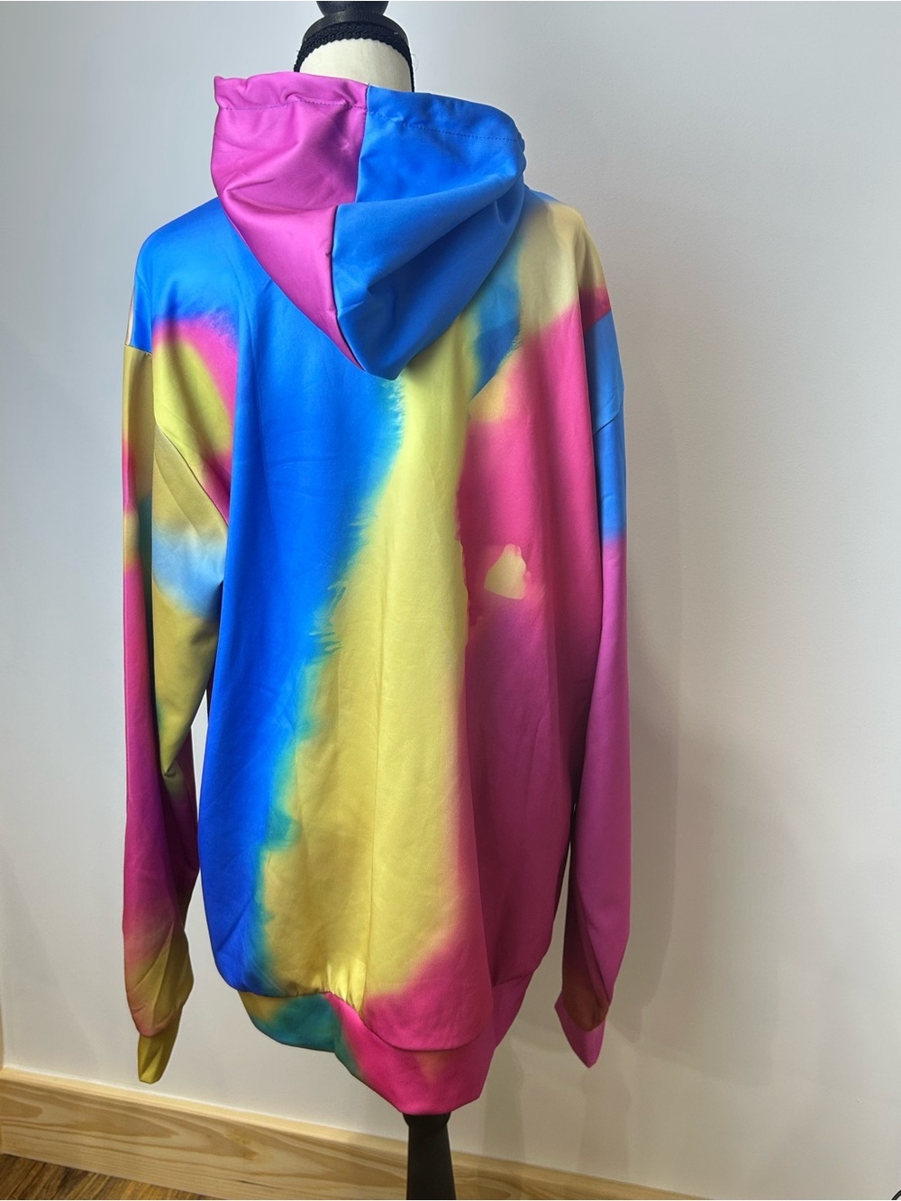 Unisex I Am Enough Tie-Dye Hooded Sweatshirt - Large - Picture 2 of 5